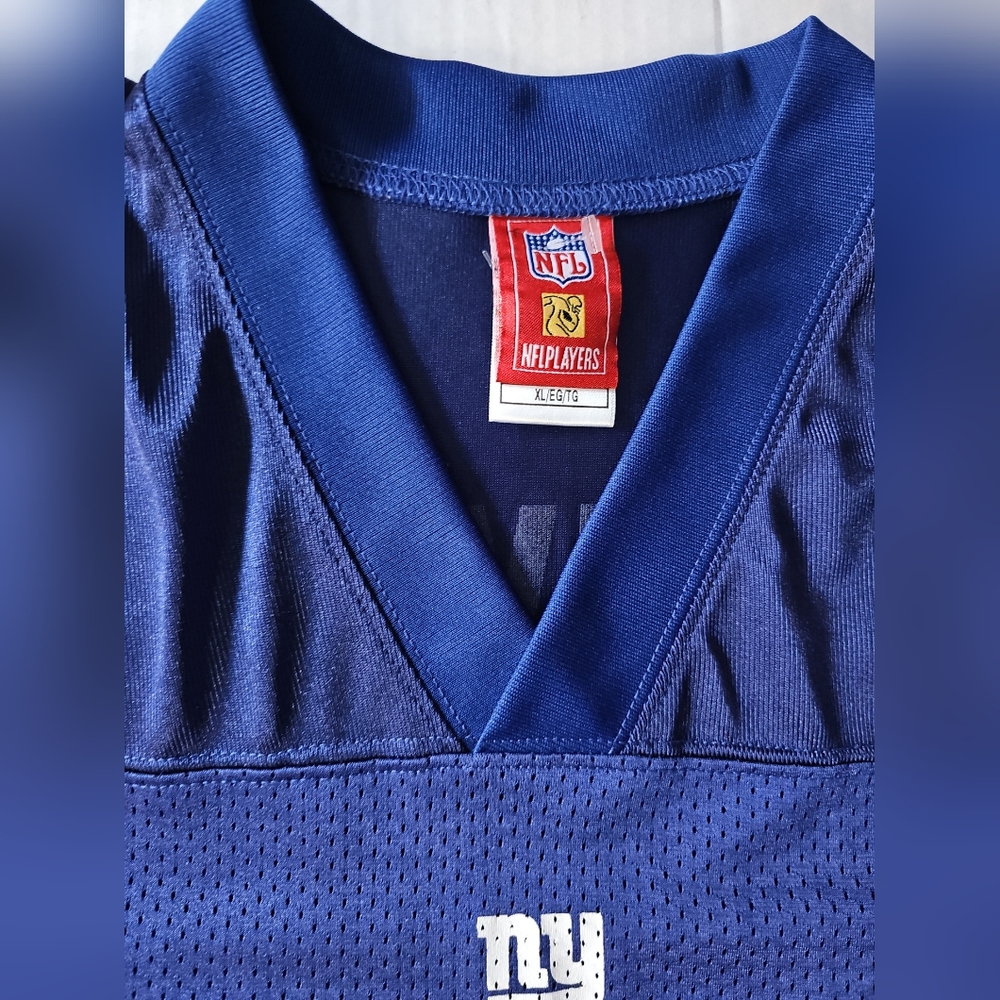 New York Giants Osi Umenyiora Reebok NFL Blue  Jersey Men's size XL Football - Picture 5 of 12
